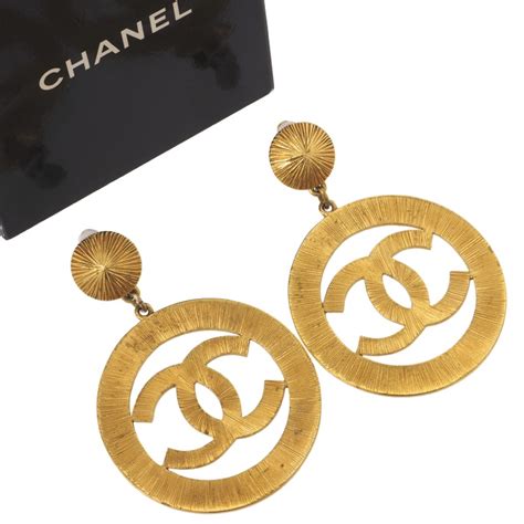 vintage chanel sunburst earrings|Chanel Earrings .